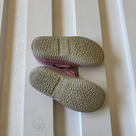 Cienta Sparkle Pink Mary Jane Flats - Picture 2 of 4